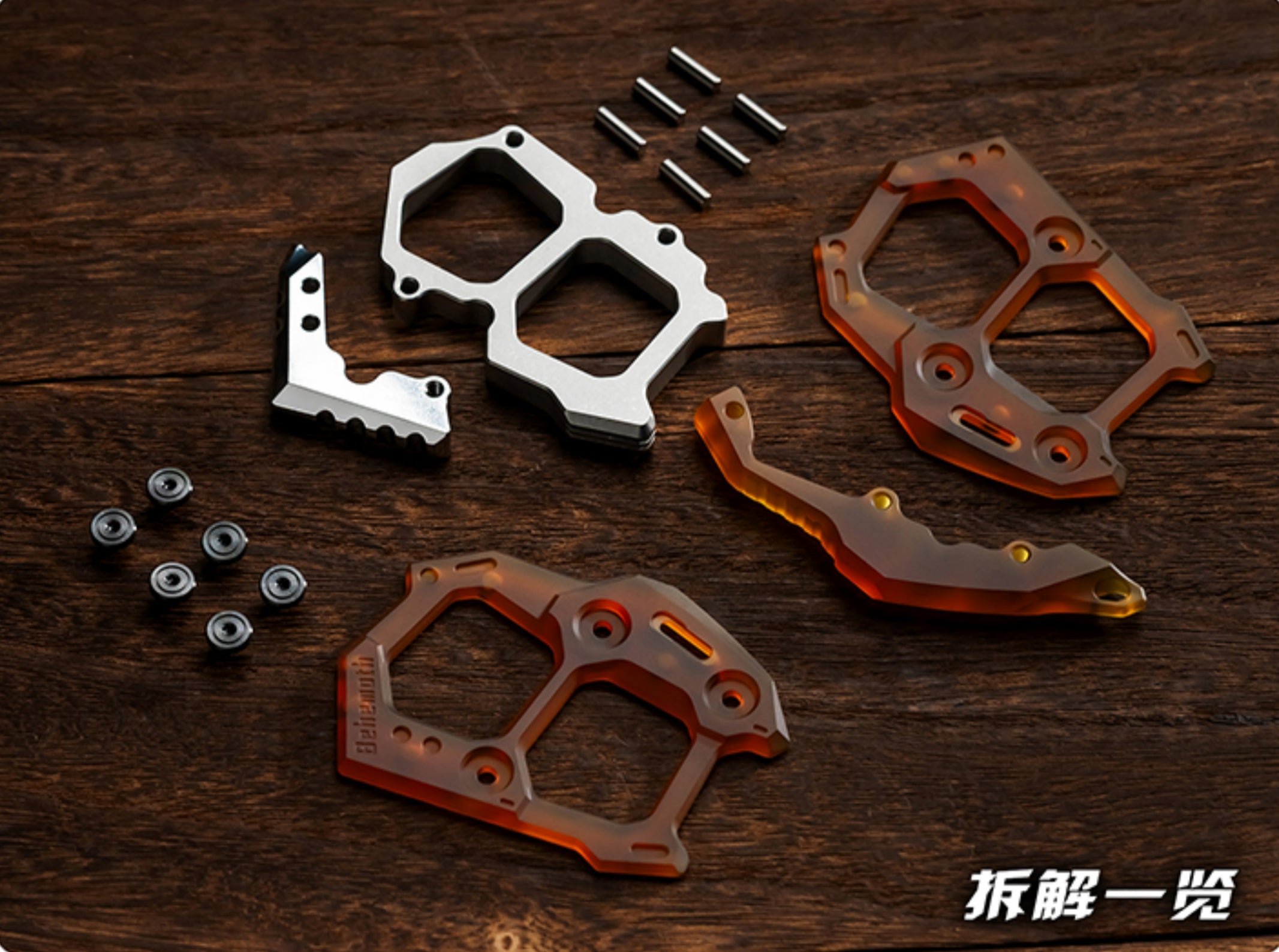 WANWU EDC Behemoth Knuckles with pendant