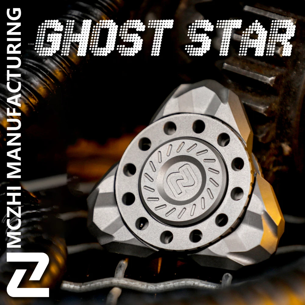 MCZHI Linkage Ghost Tooth Fidget Spinner Metal EDC Decompression Toy