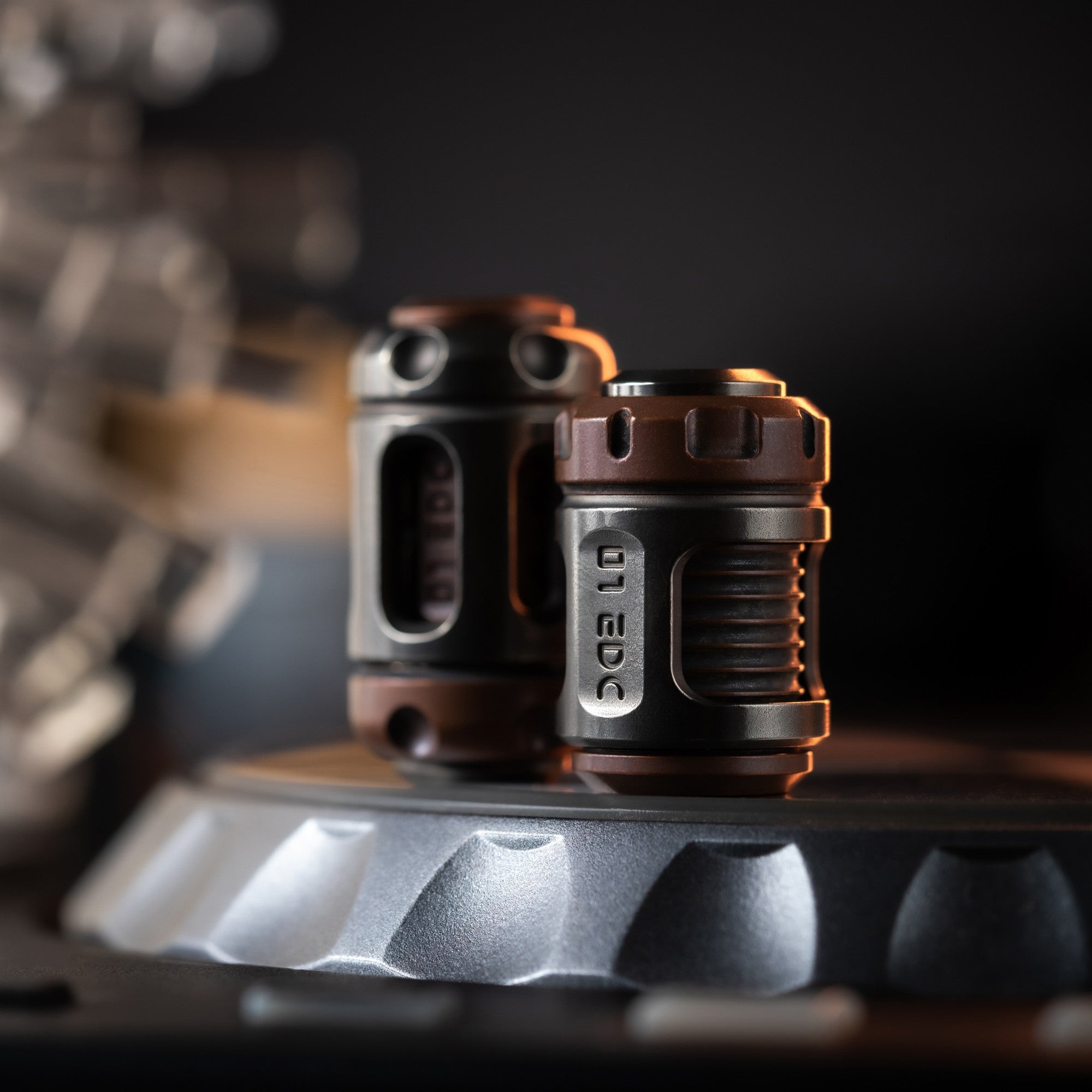 01EDC Time Capsule Knife Bead Fidget Spinner Metal EDC Decompression Toy