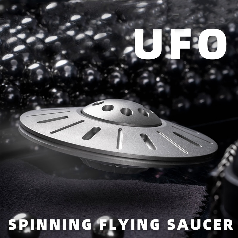 MCZHI UFO Fidget Spinner Metal EDC Decompression Toy