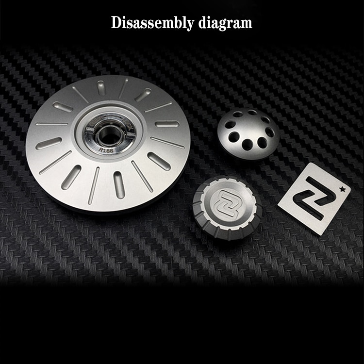 MCZHI UFO Fidget Spinner Metal EDC Decompression Toy