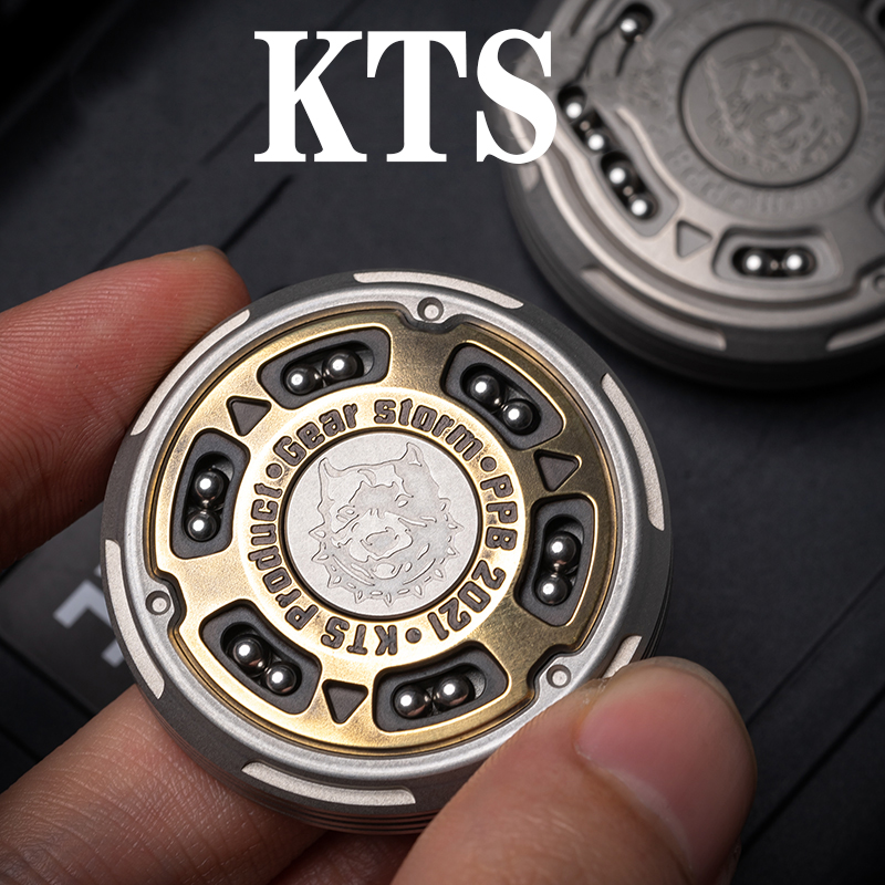 KTS Gear Storm Haptic Coin PPB Decompression Toy Edc Metal Fidget Toy