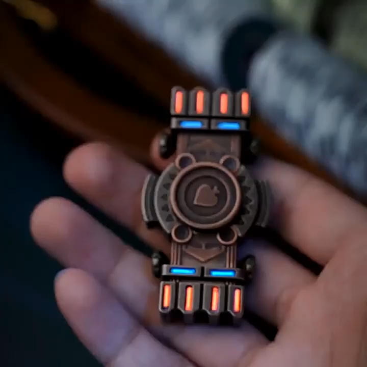 B.M. Black Mirror Mini Spades K Fidget Slider EDC Metal Decompression Toy