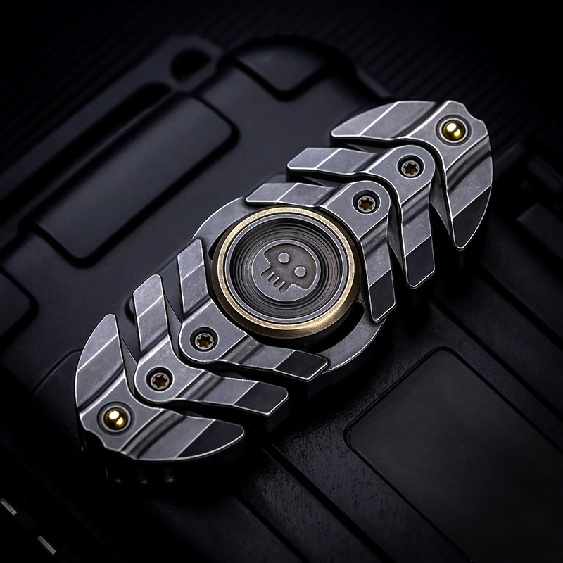 B.M. Black Mirror Fishbone Original Soft Fishbone Structure Fingertip Gyro EDC Decompression Toy