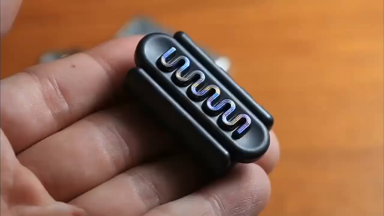 B.M. Black Mirror Skinny Dog Mechanical Structure Push Slider EDC Decompression Toy