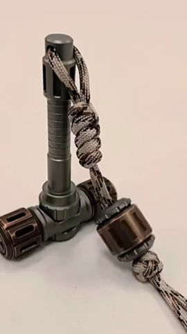 B.M. Black Mirror Warhammer Paracord Bead Pendant Fidget Spinner