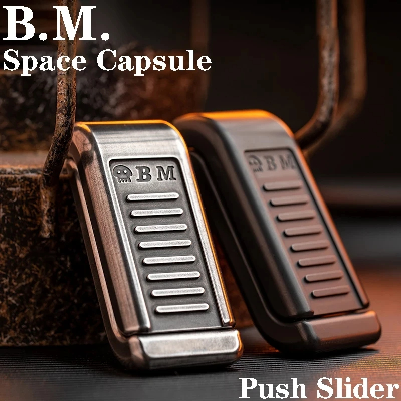 B.M. Black Mirror Space capsule Fidget Slider