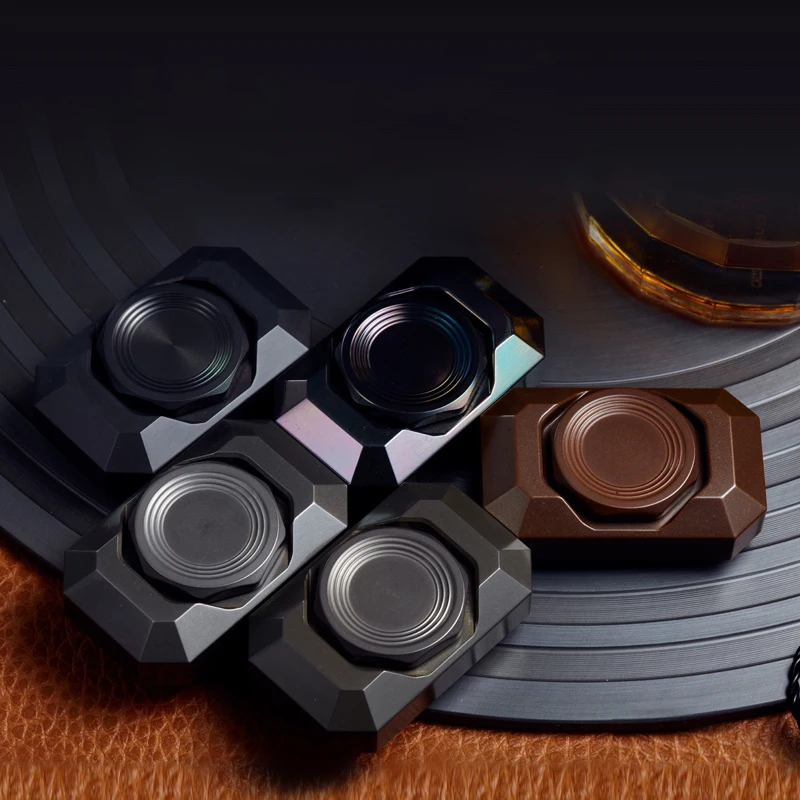 B.M. Black Mirror Fidget Spinner EDC  Metal Decompression Toy