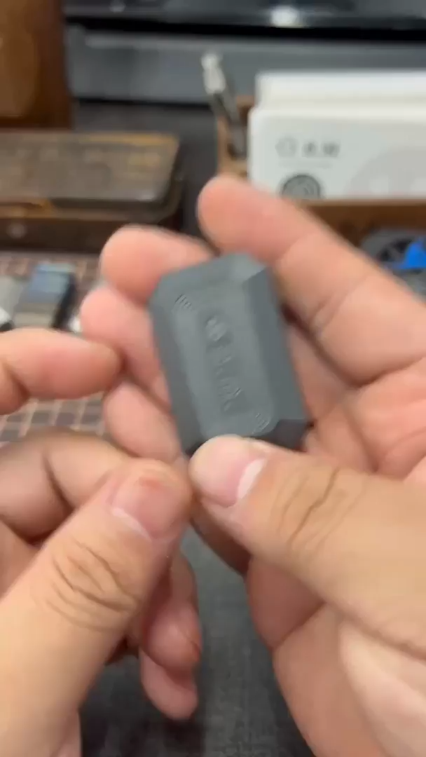 B.M. Black Mirror Death Crystal Fidget Slider EDC Metal Decompression Toy