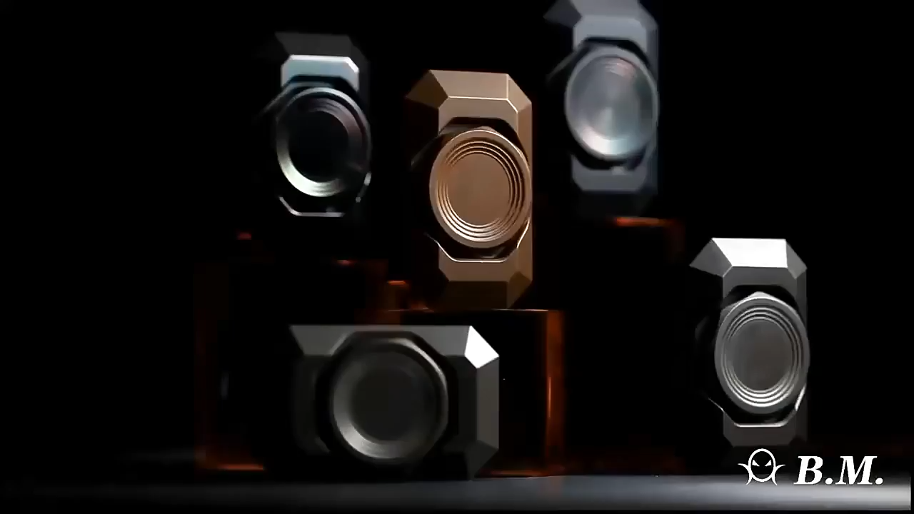 B.M. Black Mirror Fidget Spinner EDC  Metal Decompression Toy
