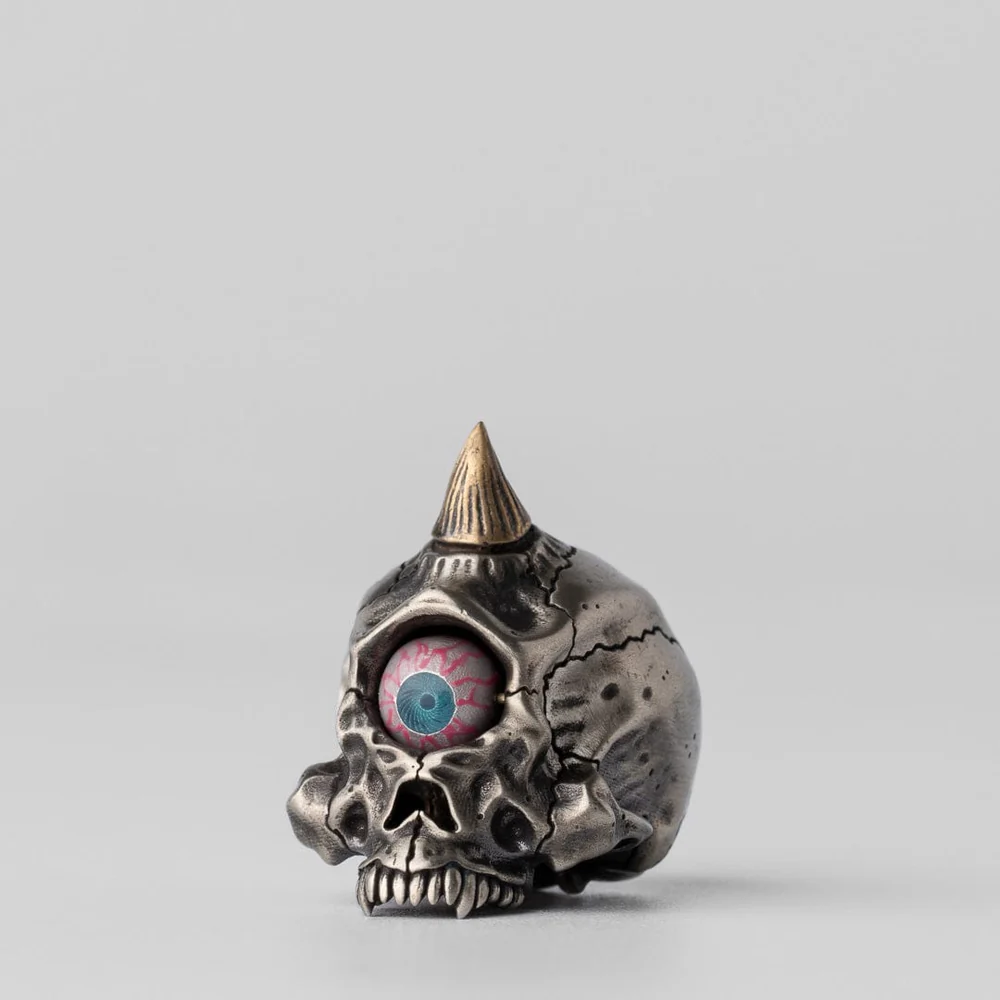 One-Eyed Skeleton Lanyard Bead Pendants