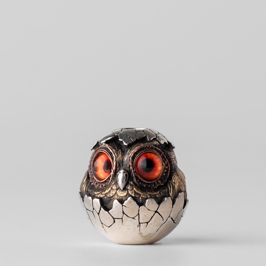 Owl (eggshell) Lanyard Bead Pendants