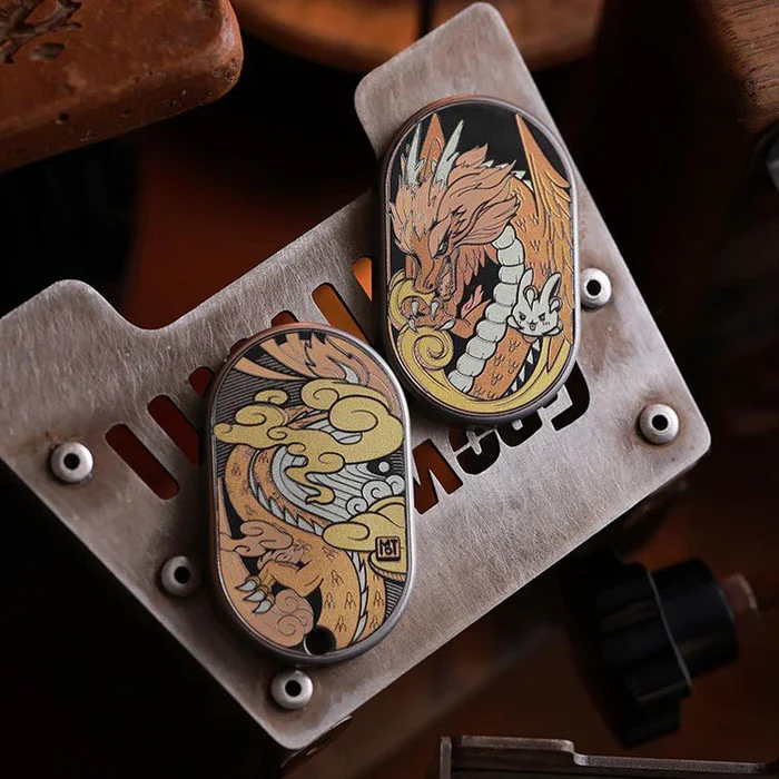 MOT Titanium Dragon Groove Fidget Slider