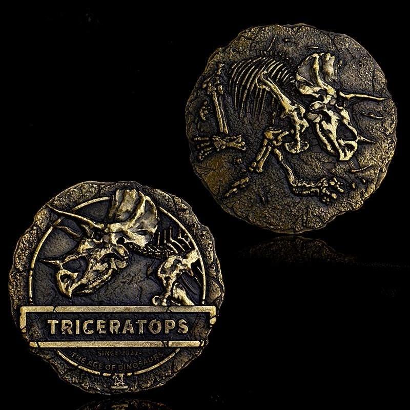 Jurassic Triceratops Coin