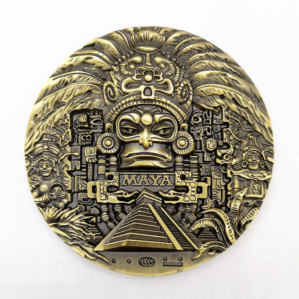 Maya Civilization Pyramid Coin