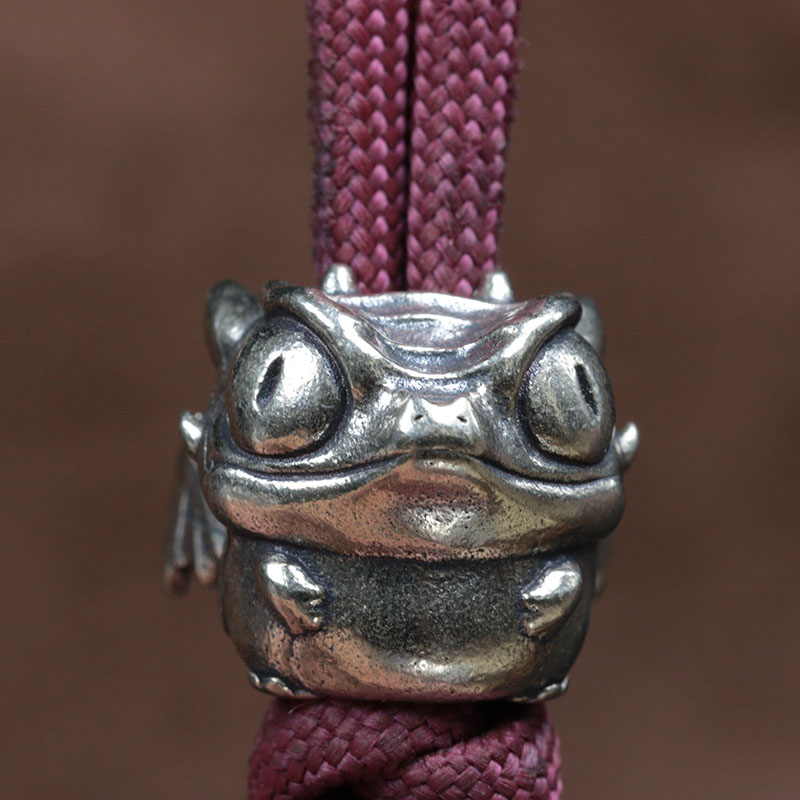 Cute Lizard Brass Knife Beads EDC Outdoor Paracord Handmade DIY Bracelets Accessories Umbrella Rope Woven Lanyard Pendants ﻿