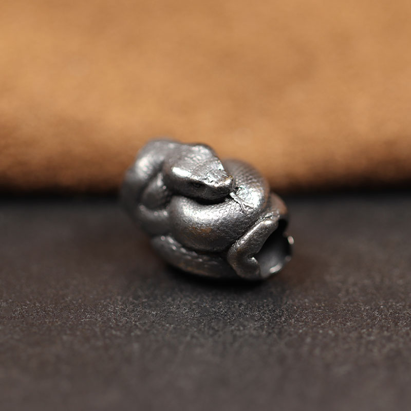 Python Snake Brass Knife Beads DIY EDC Outdoor Umbrella Rope Woven Lanyard Punk Paracord Bracelets Pendants Jewelry Accessories