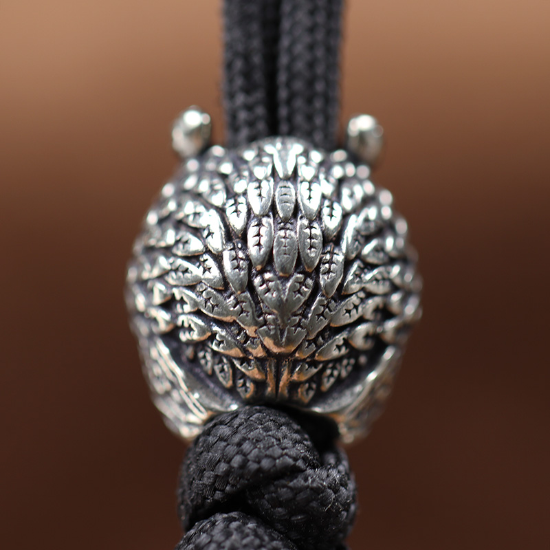 Cute Owl Brass Knife Bead EDC Outdoor DIY Paracord Woven Bracelets Accessories Lanyard Pendant Umbrella Rope Flashlight Hangings