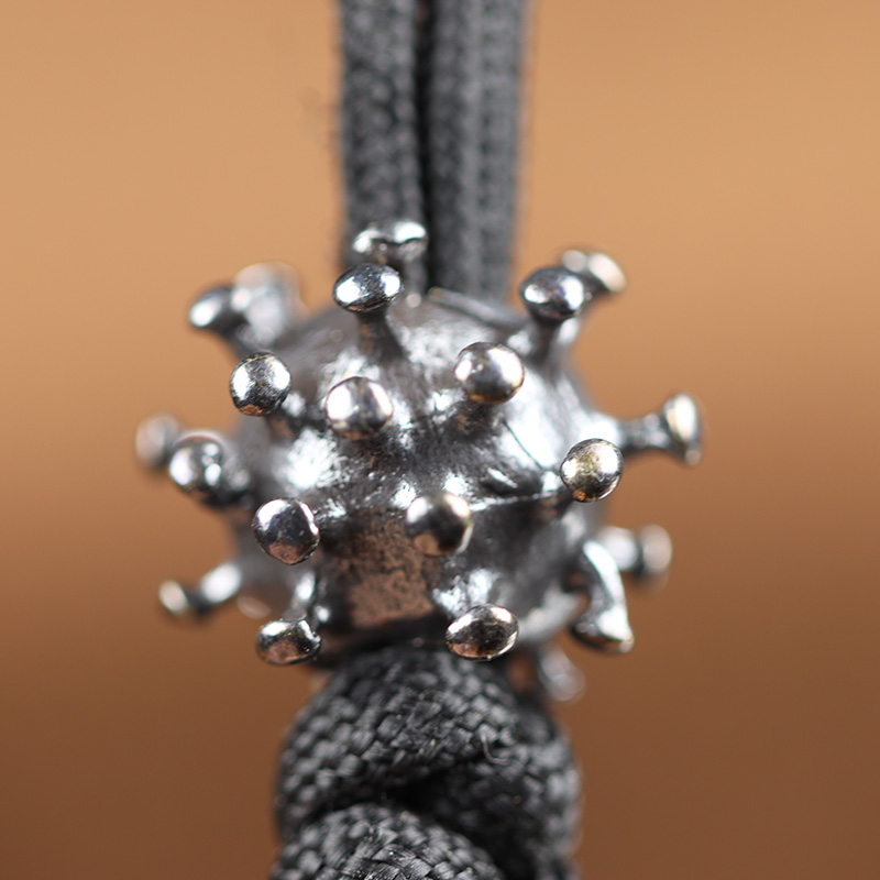 Cartoon Devil Models Black Brass Knife Bead DIY Paracord Charms Accessories EDC Outdoor Tool Woven Umbrella Rope Lanyard Pendant