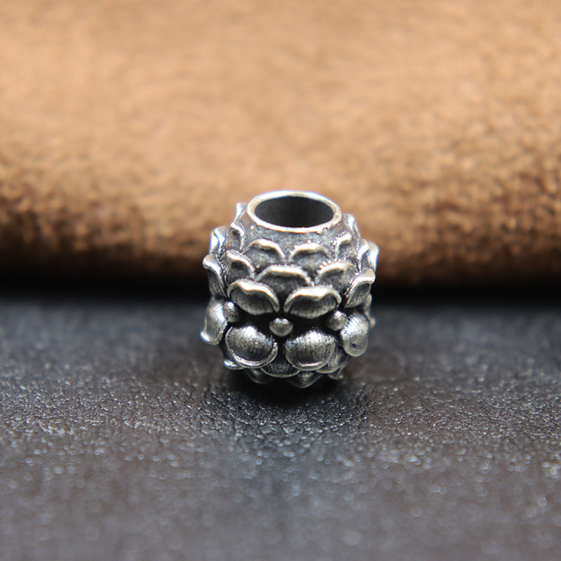 Retro Brass Lotus Petal Knife Bead EDC Outdoor Tool DIY Paracord Woven Lanyard Pendants Bracelets Spacer Beads Hangings Jewelry