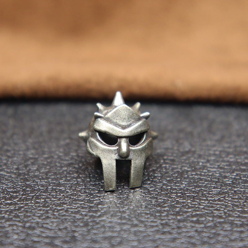 Spartan Roman Angular Helmet Brass Knife Bead Lanyard Pendant Jewelry DIY Paracord Bracelets Charms Outdoor Tool EDC Accessories