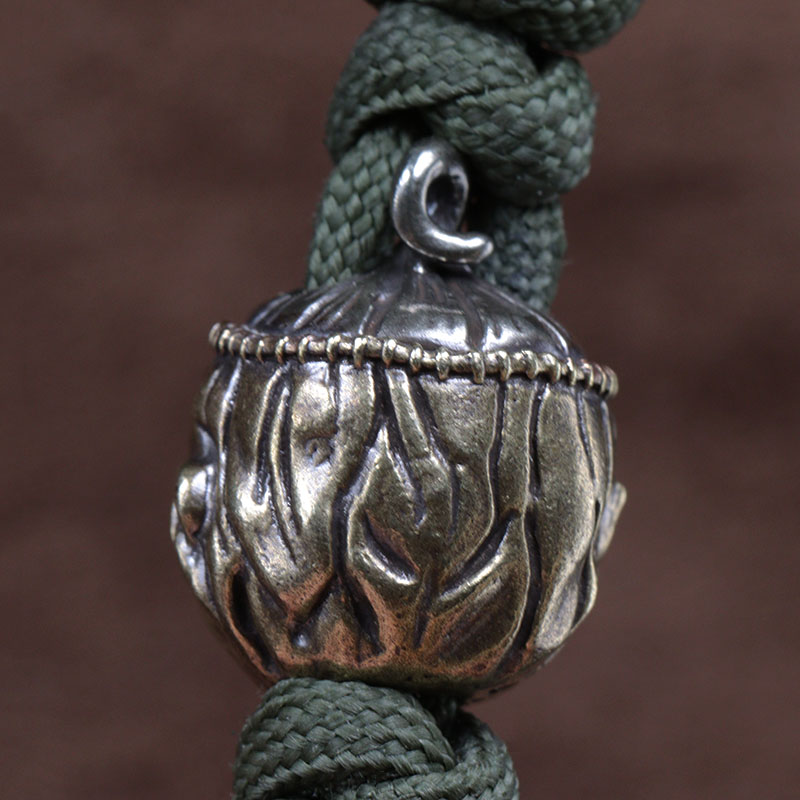 Halloween Pumpkin Skull Face Lantern EDC Brass Knife Beads DIY Woven Paracord Lanyard Pendants Outdoor Tool Hangings Accessories