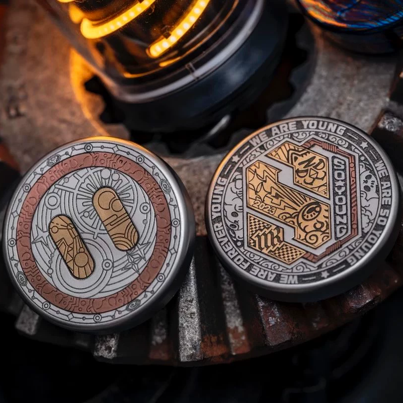 YEDC & Soyoung Pig Coin Double Ratchet Haptic Coin VIP Engraving Edition LIMIT 180pcs