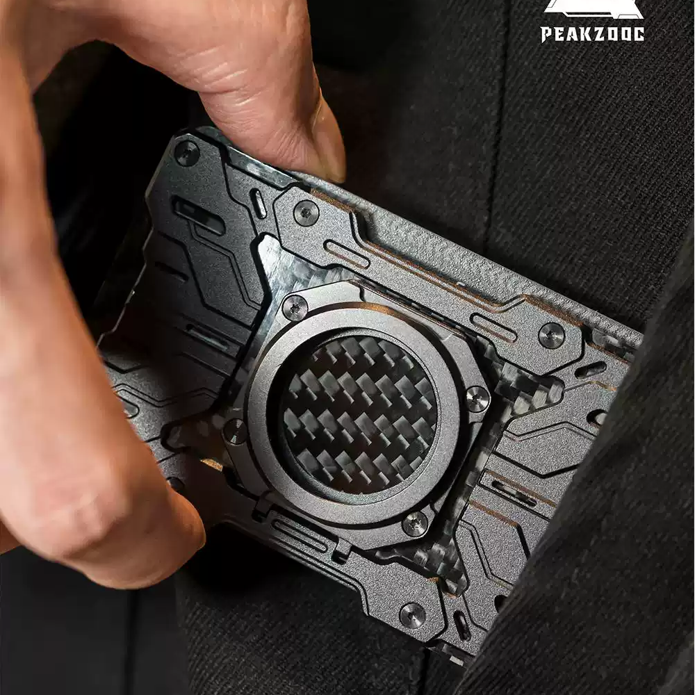 Multifunctional magnetic metal card holder