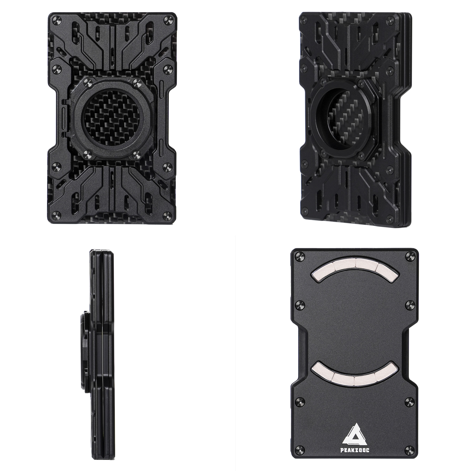 Multifunctional magnetic metal card holder