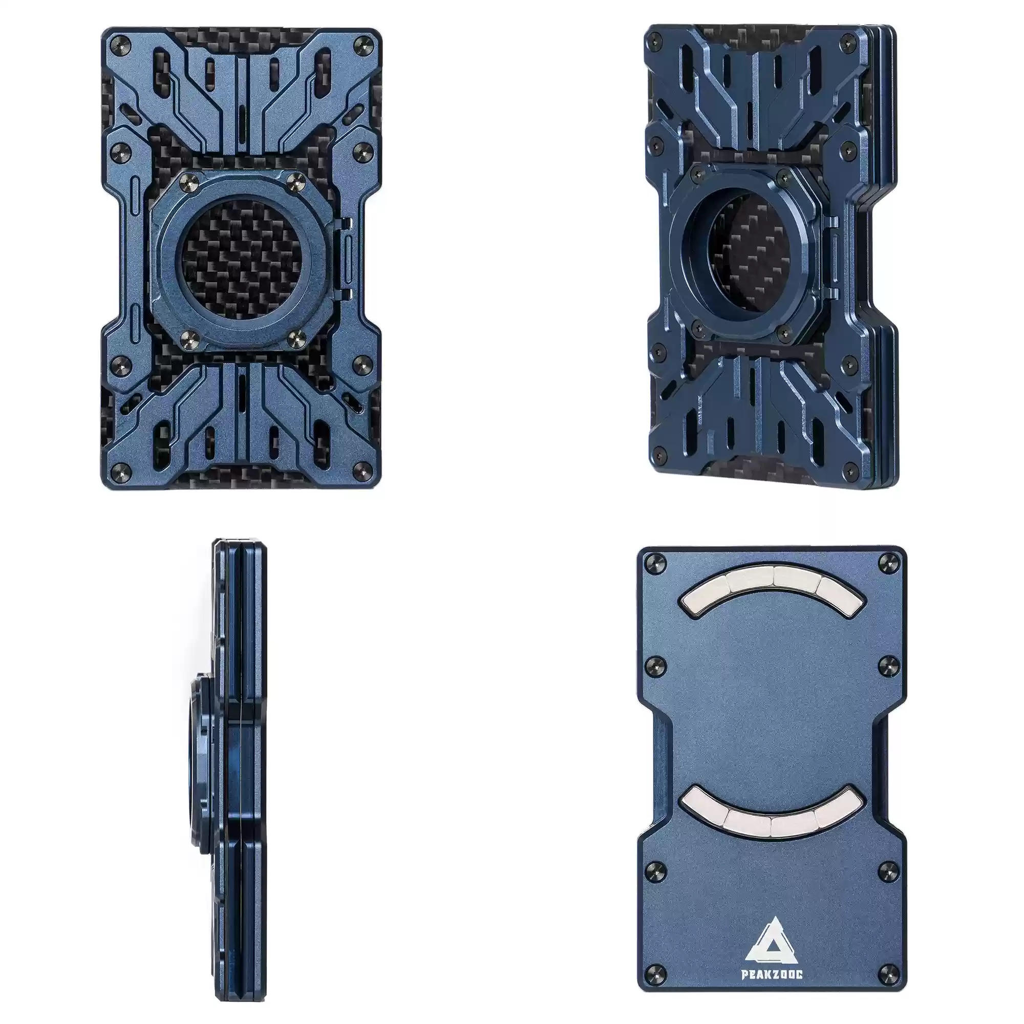 Multifunctional magnetic metal card holder