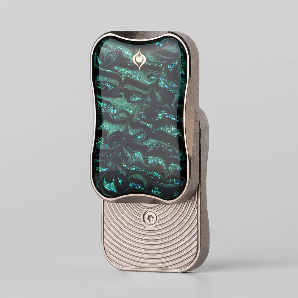 Peacock Aura Sand Fidget Slider