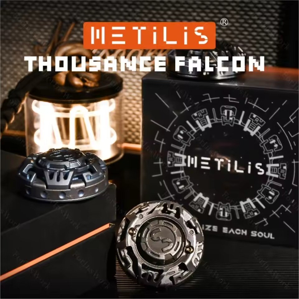 METILIS Thousance Falcon Haptic Coin Fidget Spinner