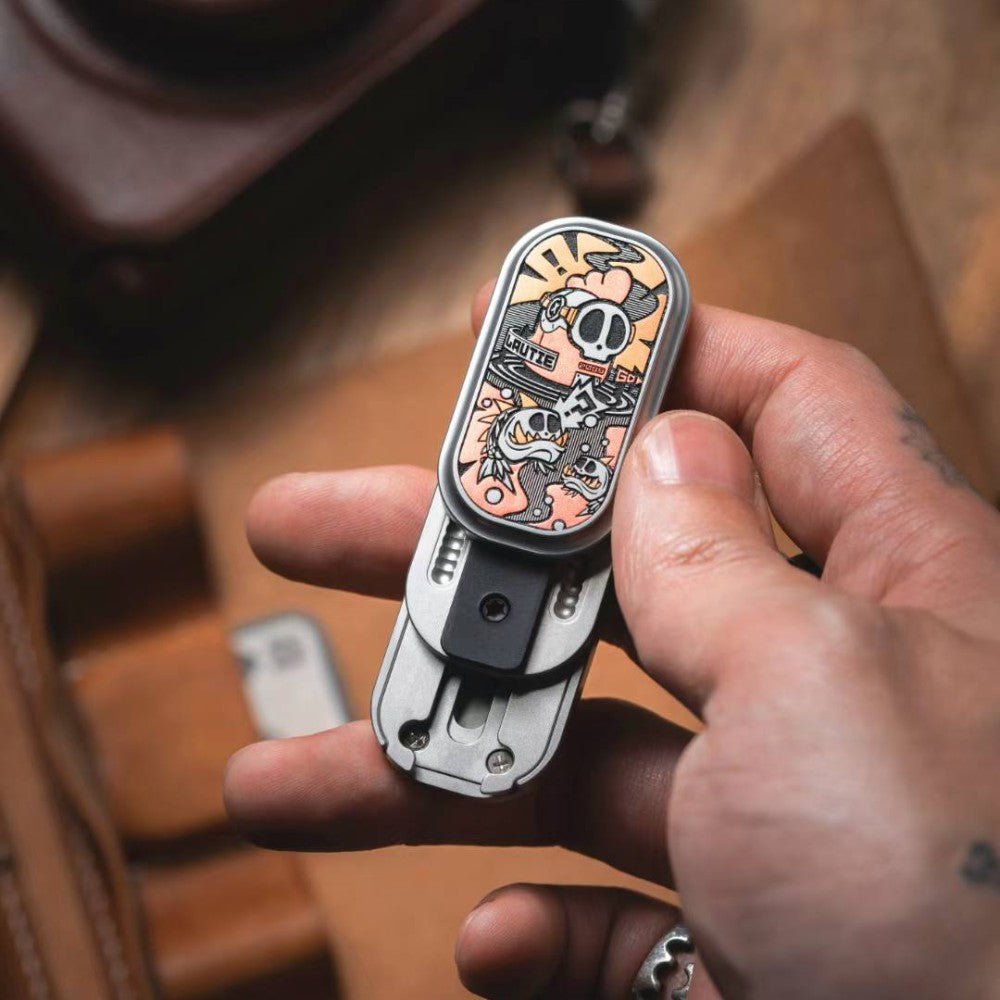 LAUTIE X 01EDC “Crisis Route” Mechanical Fidget Slider