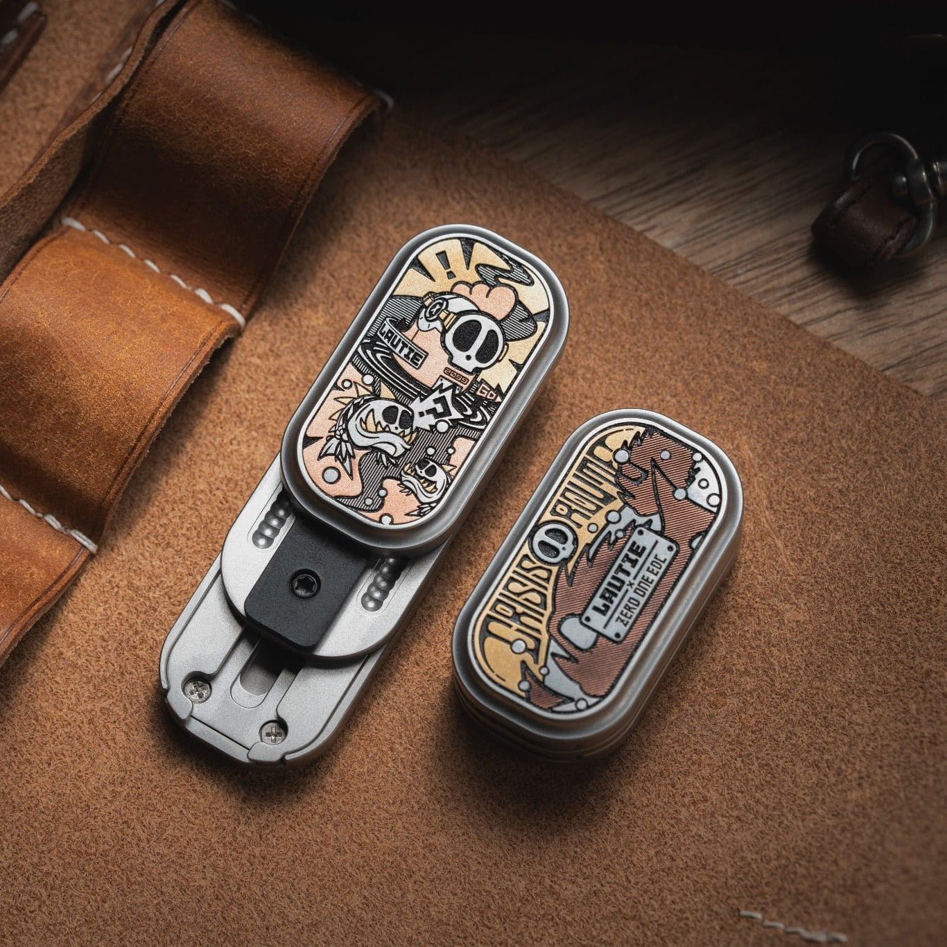 LAUTIE X 01EDC “Crisis Route” Mechanical Fidget Slider