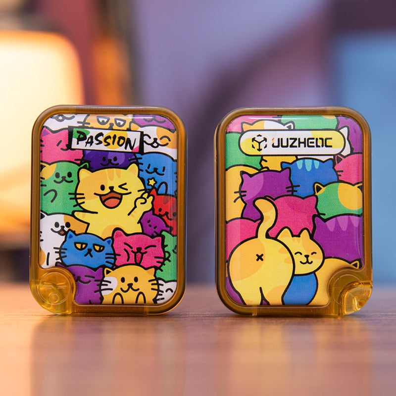 Bpmdos&JUZHEDC Small Cat Crystal Fidget Slider