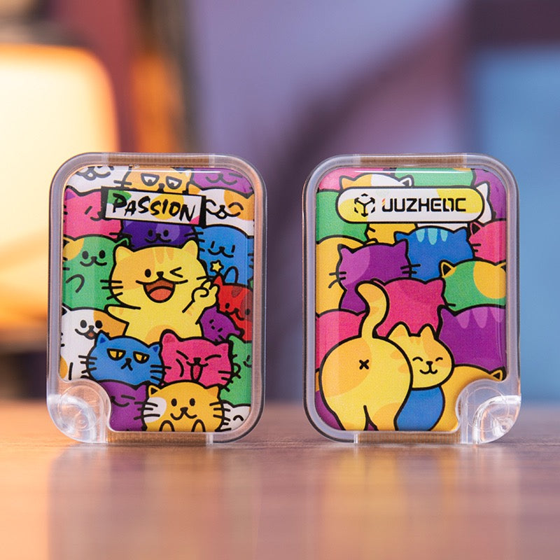 Bpmdos&JUZHEDC Small Cat Crystal Fidget Slider