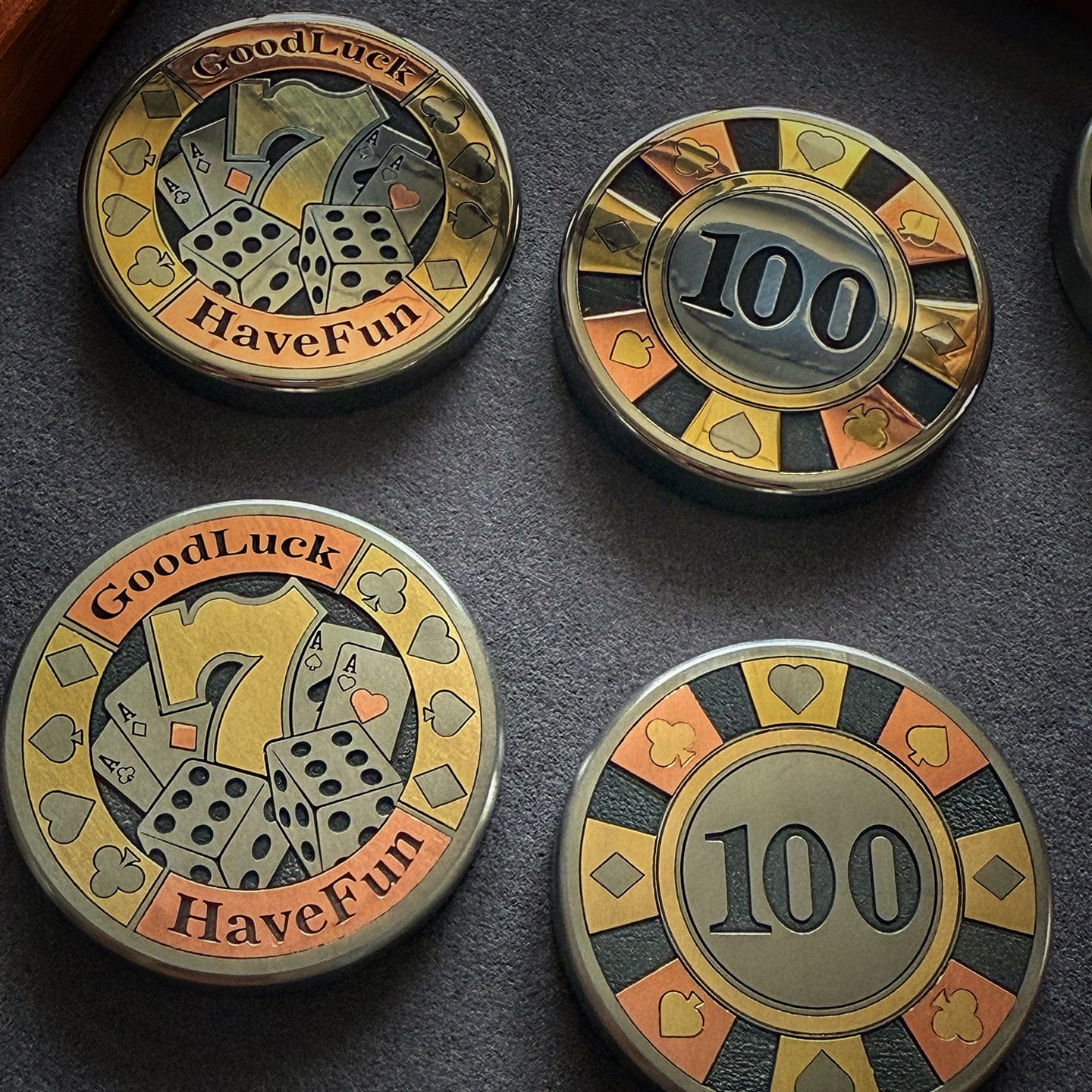 HF EDC Ding Ding Coin Ratchet Coin