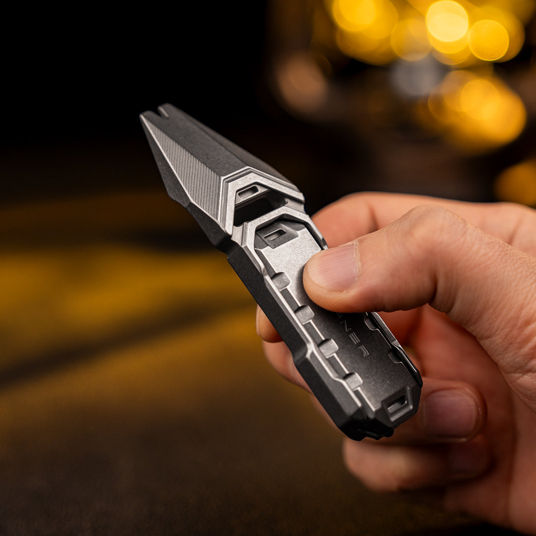 Titanium Multi-Tool Pry Bar with Fidget Slider