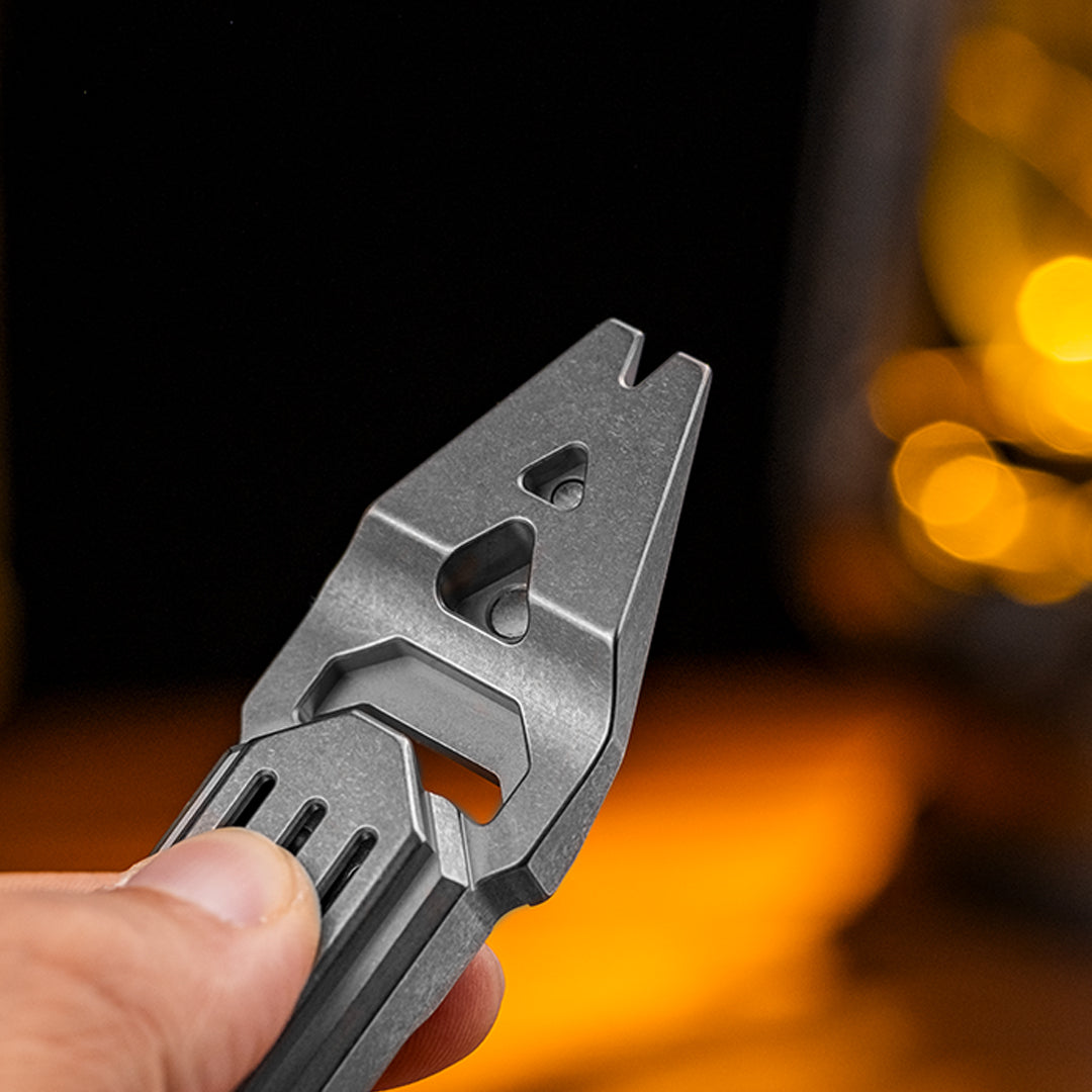 Titanium Multi-Tool Pry Bar with Fidget Slider