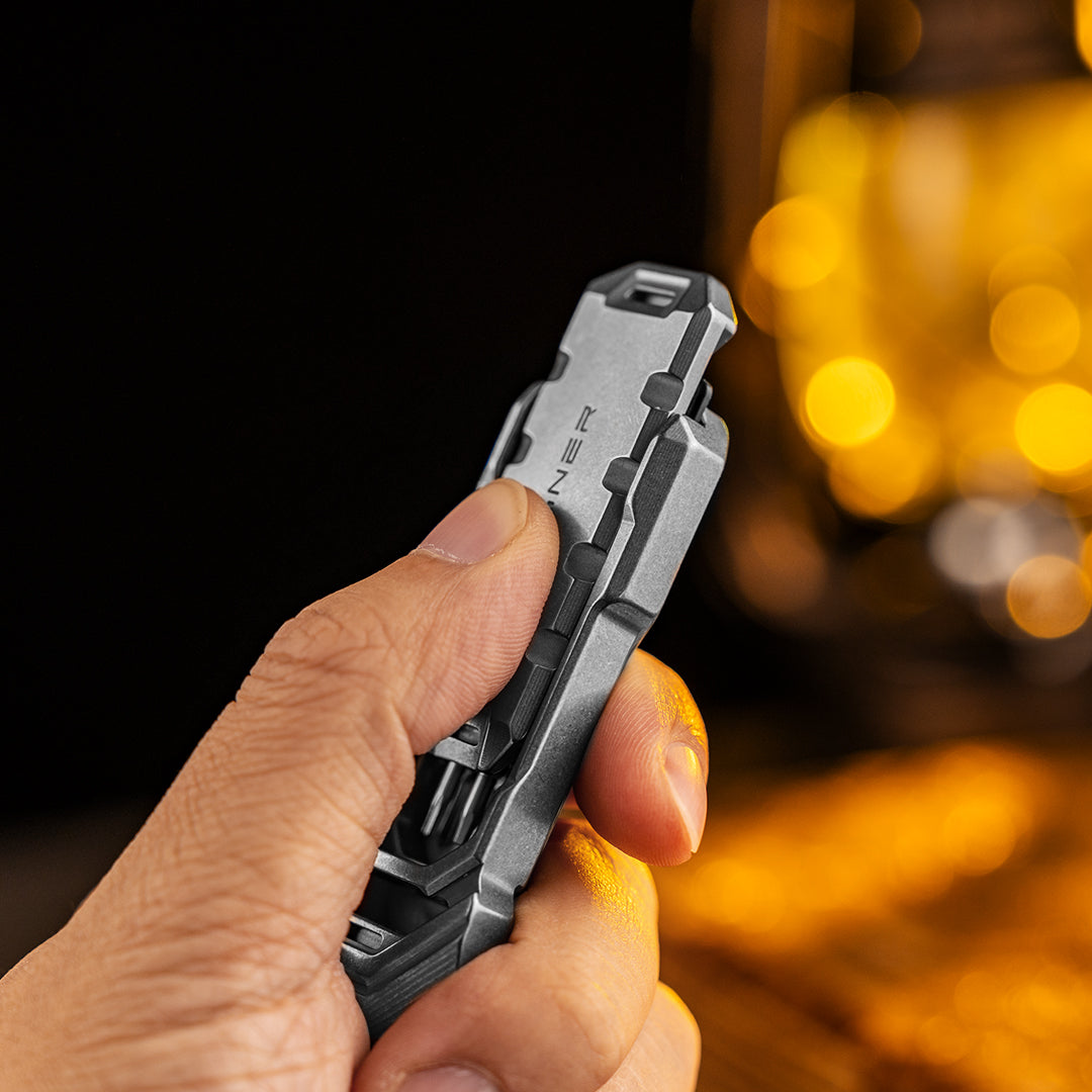 Titanium Multi-Tool Pry Bar with Fidget Slider