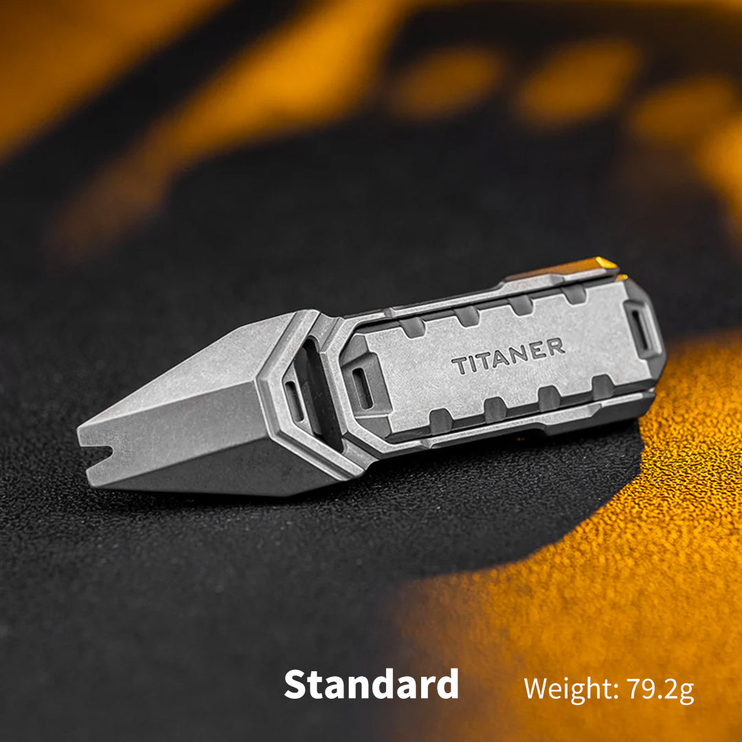 Titanium Multi-Tool Pry Bar with Fidget Slider