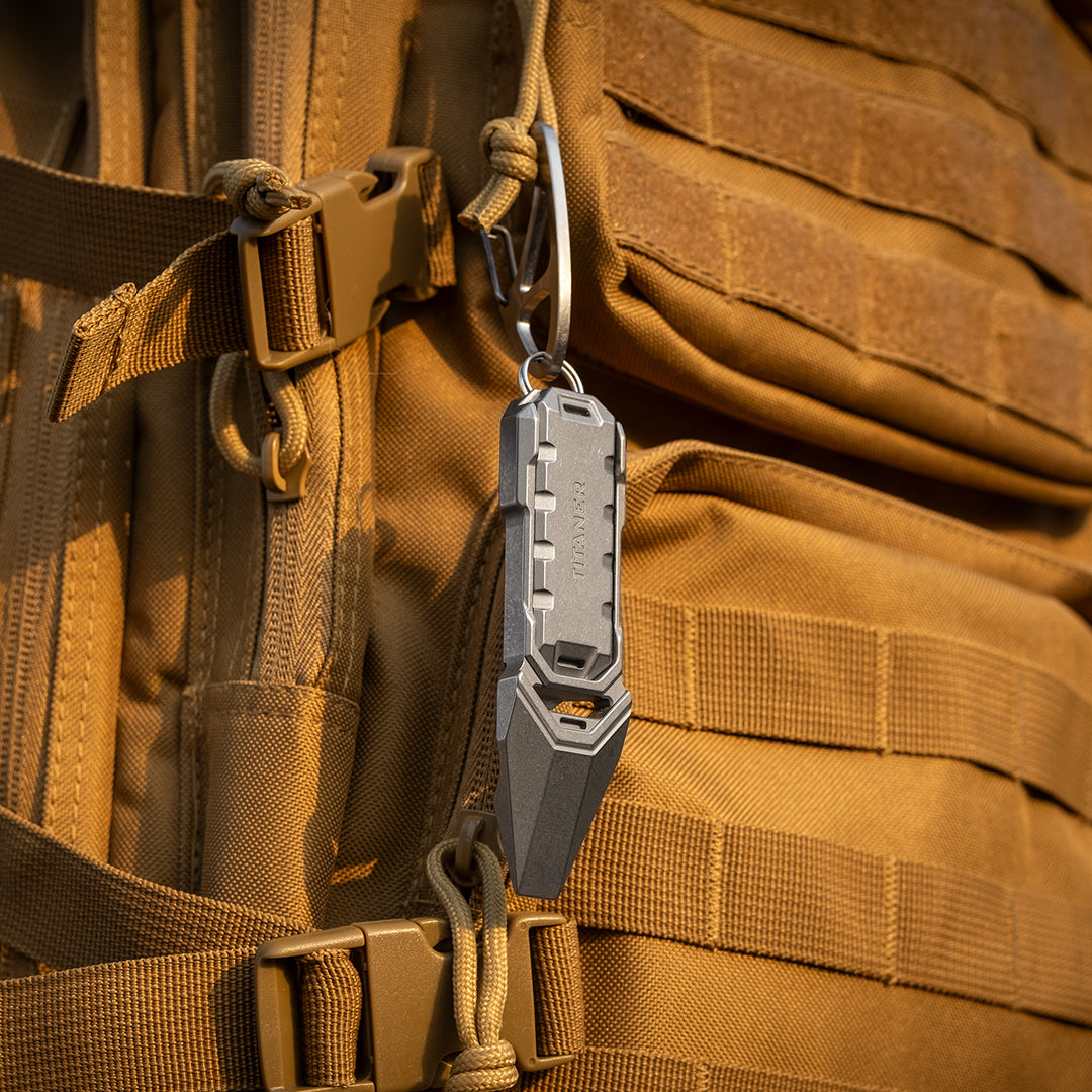 Titanium Multi-Tool Pry Bar with Fidget Slider