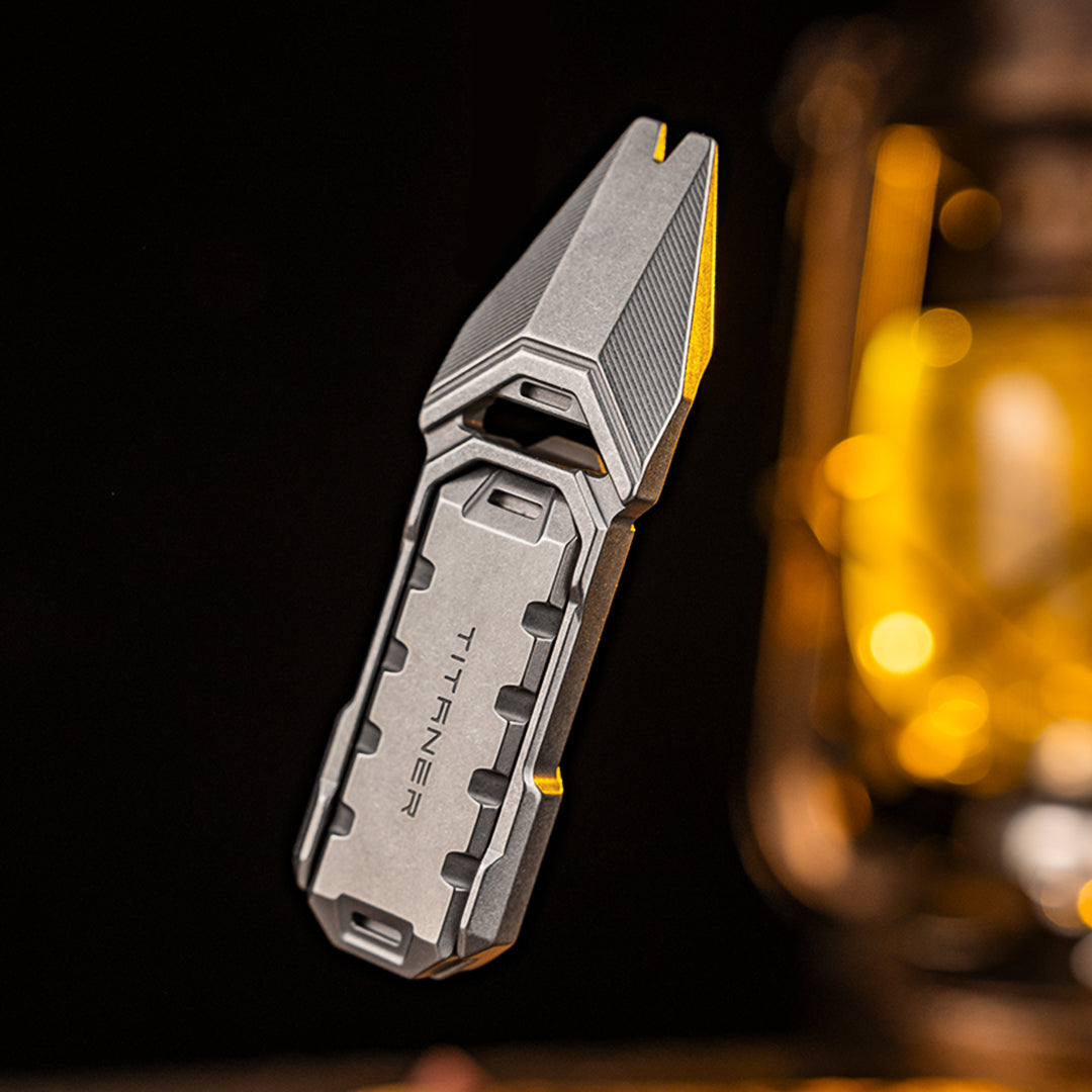 Titanium Multi-Tool Pry Bar with Fidget Slider