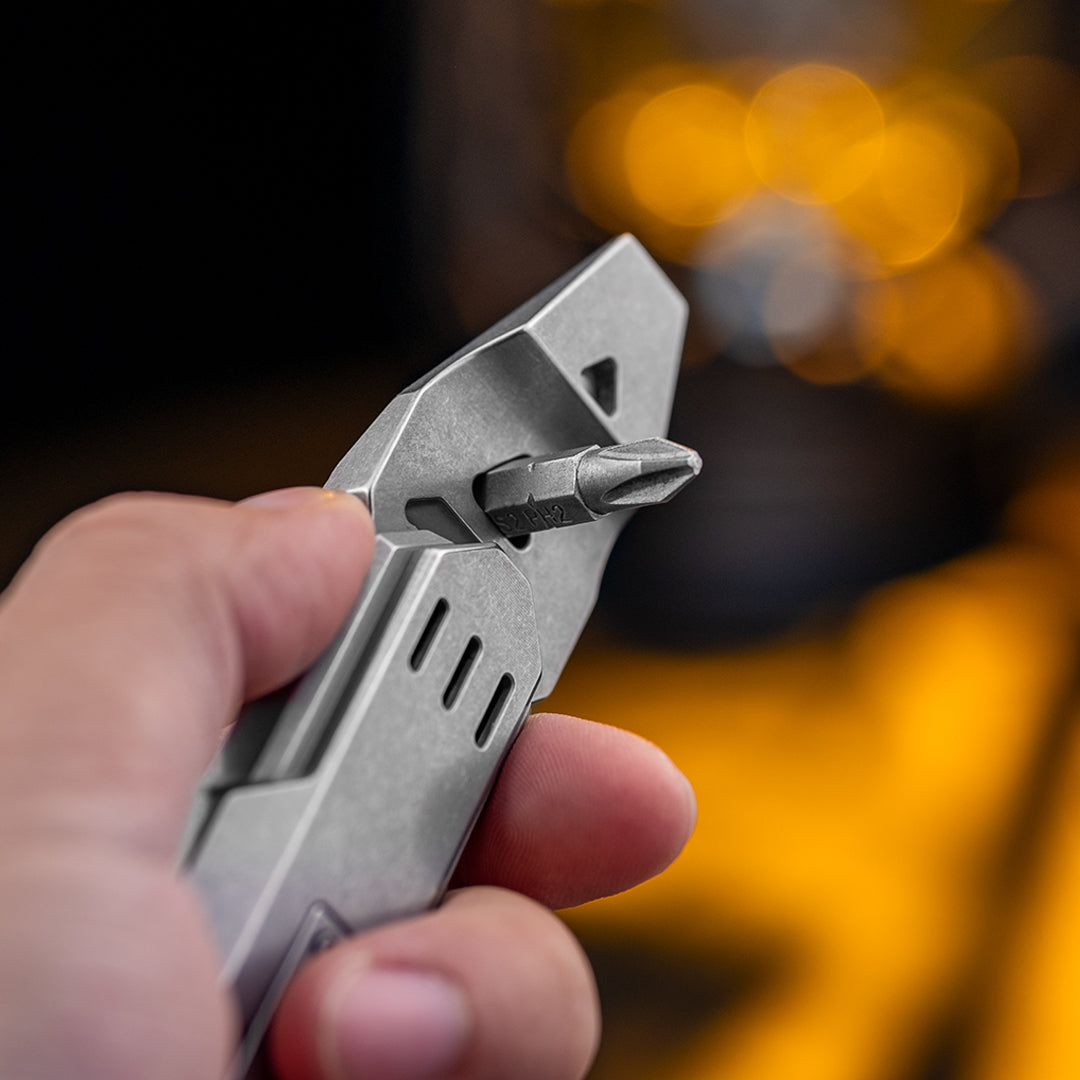 Titanium Multi-Tool Pry Bar with Fidget Slider