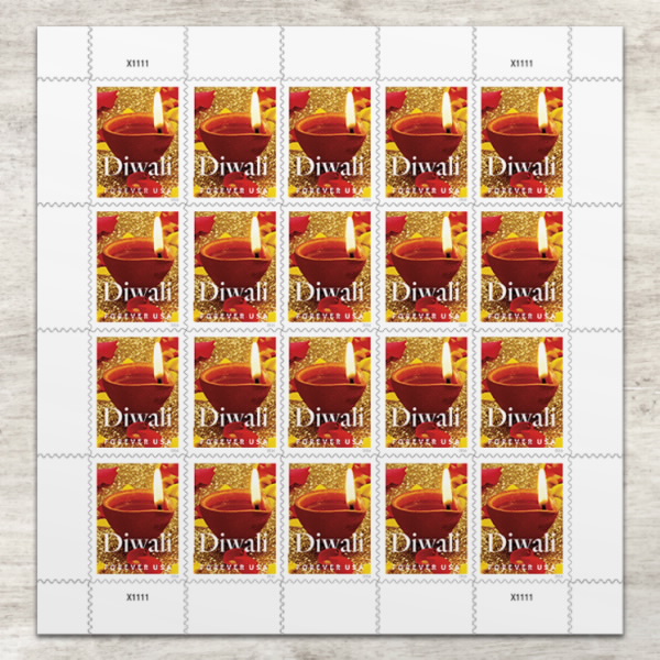 Forever Stamps First Class Postage Stamps Diwali Stamps 2022