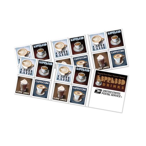2021 Forever Stamps First Class Postage Stamps Espresso Drinks