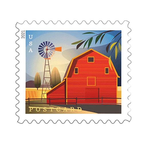 2021 Forever Stamps Postcards Stamps Barn