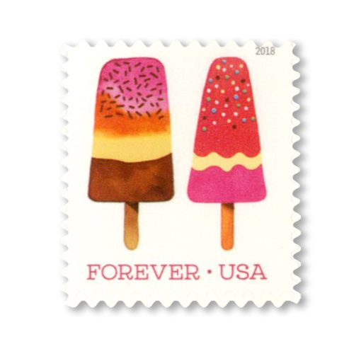2018 Forever Stamps First Class Postage Stamps Frozen Treats