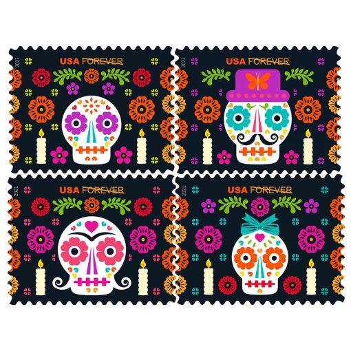 Forever Stamps First Class Postage Stamps Day of The Dead 2021