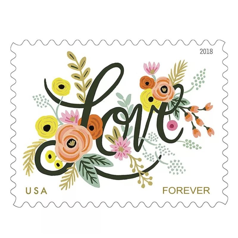 Love Flourishes 2018 Forever Stamps